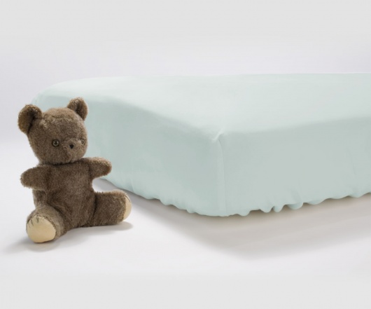 Sateen Baby Crib Sheet (Mint)